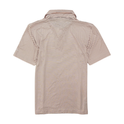 Pink Striped Short Sleeve Polo