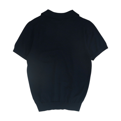 Navy Solid Short Sleeve Polo