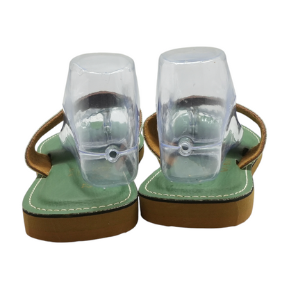 Green Flat Sandals