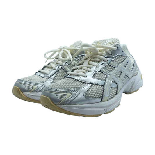 Silver Low-Top Athletic Shoes