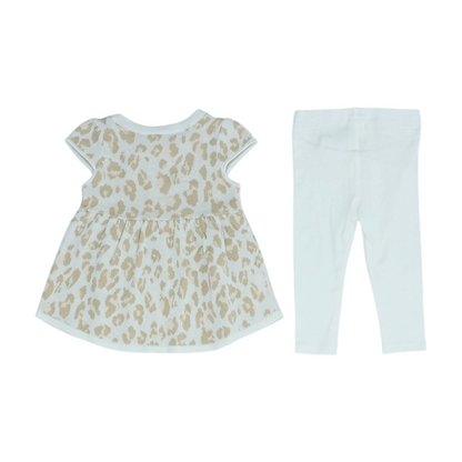 Tan Animal Print Sleeveless Set
