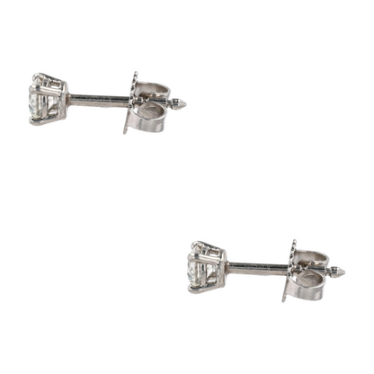 1/3 ctw Platinum Diamond Stud Earrings