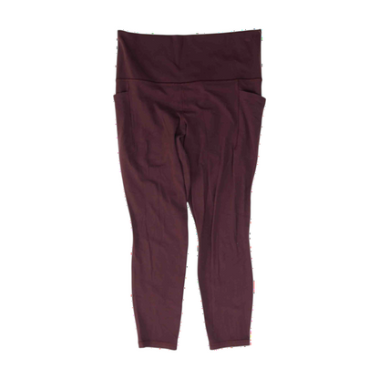Maroon Active Leggings