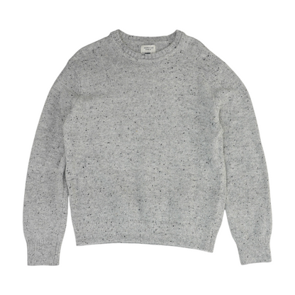 Gray Solid Pullover Sweater