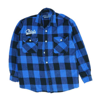 Blue Plaid Flannel Button Down