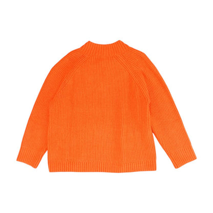 Orange V-Neck Sweater