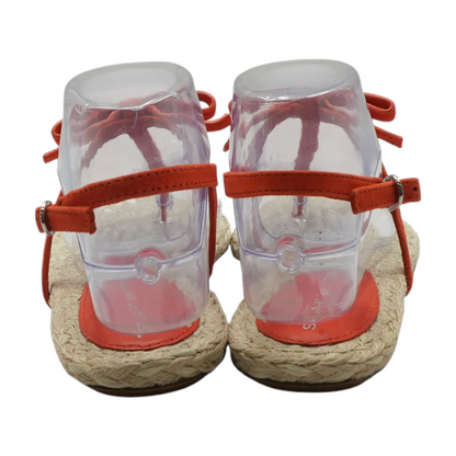 Orange Flat Sandals