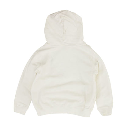 White Solid Hoodie
