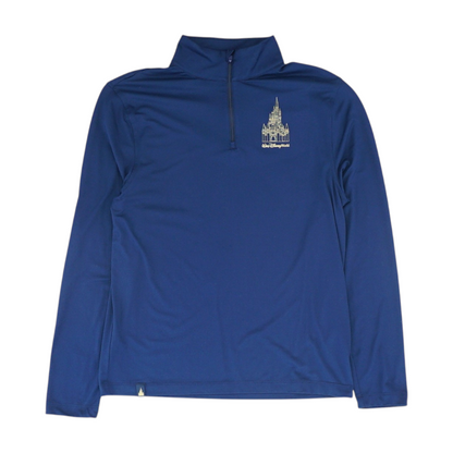 Navy Solid 1/4 Zip Pullover