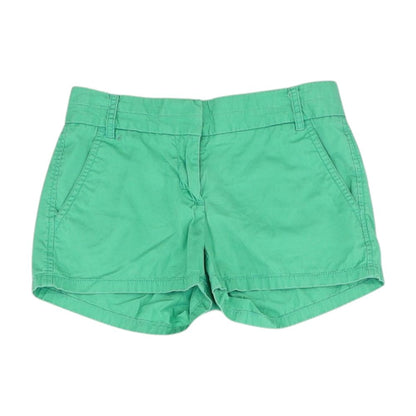 Green Solid Chino Shorts