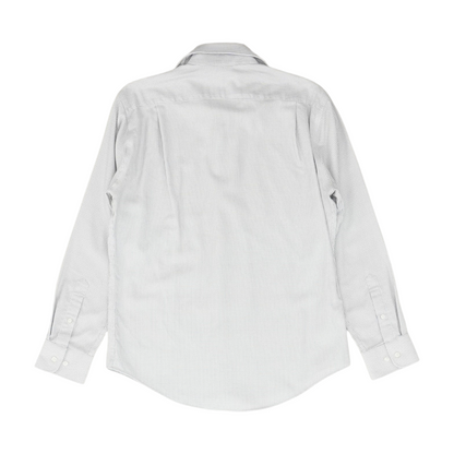 White Check Long Sleeve Button Down