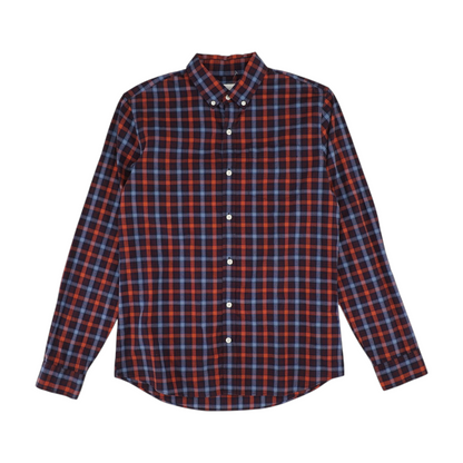 Red Plaid Long Sleeve Button Down