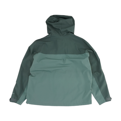 Green Solid Rain Jacket