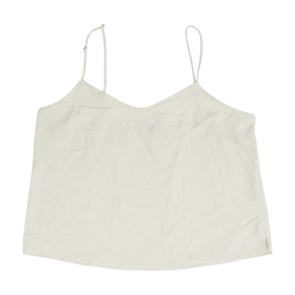 Beige Solid Pajama Top