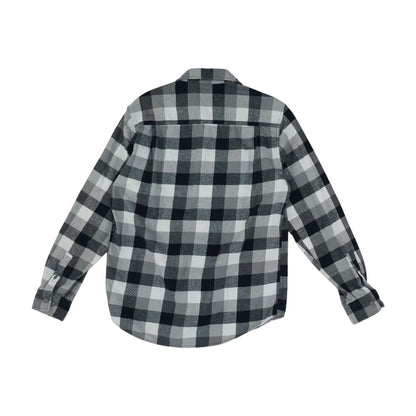 Navy Check Flannel Button Down
