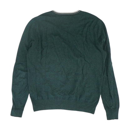 Green Solid Pullover Sweater
