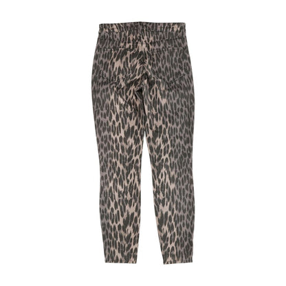 Gray Animal Print High Rise Skinny Leg Jeans