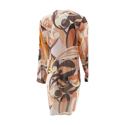 Multi Graphic Midi Dress