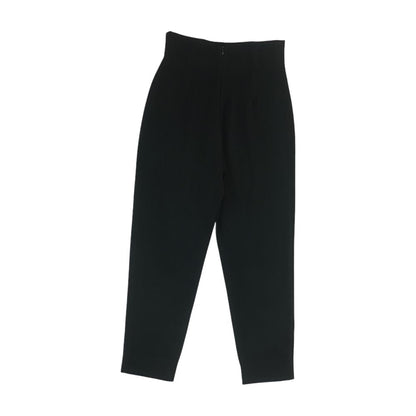 Vintage Black Solid Pants