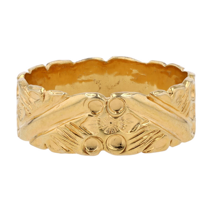 14K Yellow Gold Band Ring