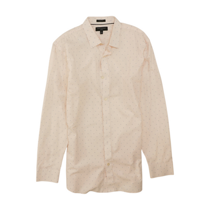 Pink Print Long Sleeve Button Down