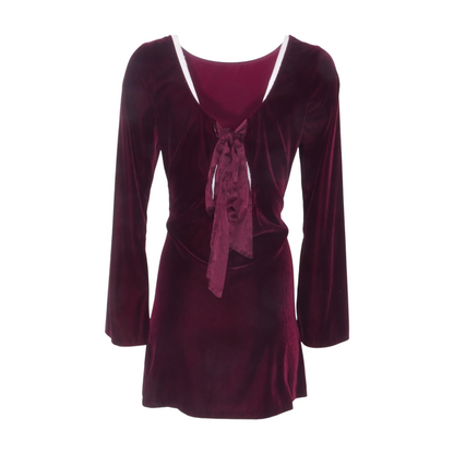Maroon Mini Dress