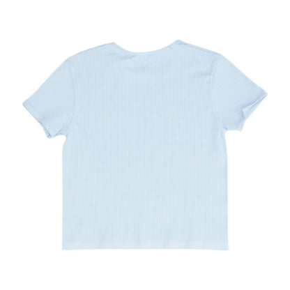 Blue Knit Top