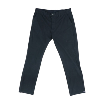 Black Solid Five Pocket Pants