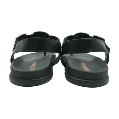Black Flat Sandals