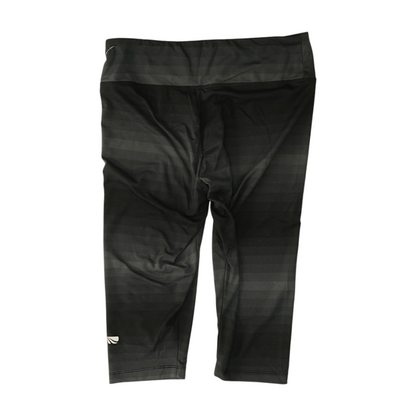 Gray Striped Active Leggings