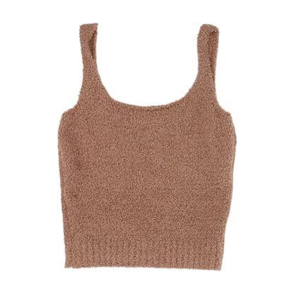 Brown Solid Pajama Top