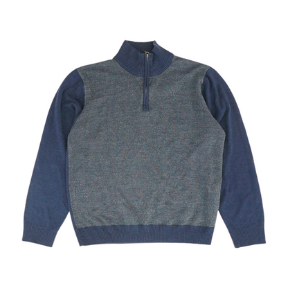 Blue Print 1/4 Zip Sweater