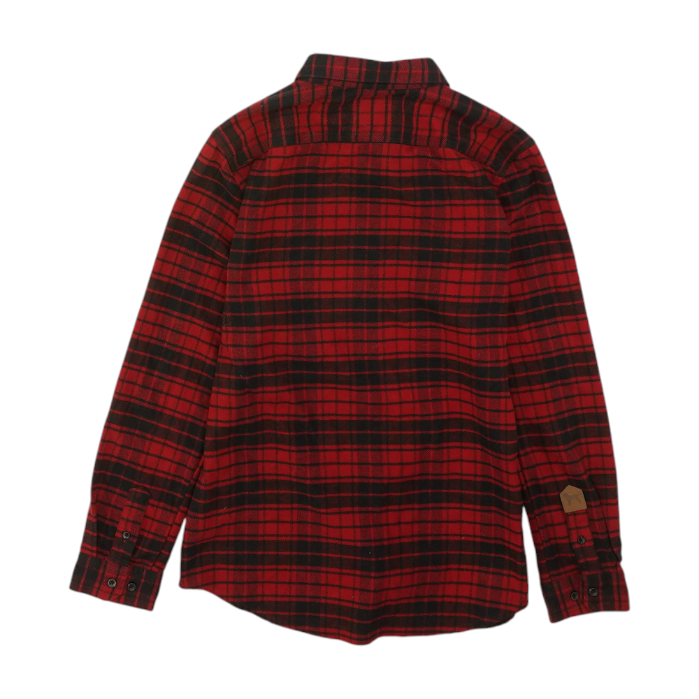Red Plaid Flannel Button Down