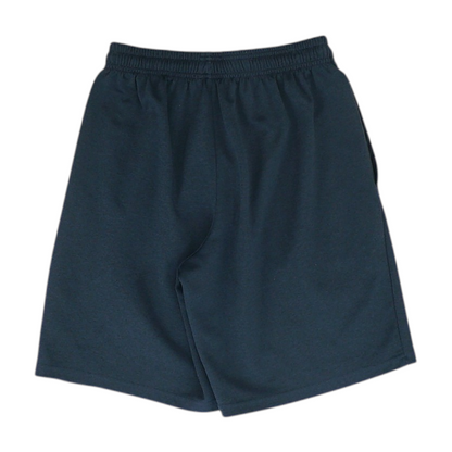 Black Solid Active Shorts