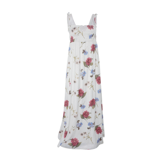 Ivory Floral Maxi Dress