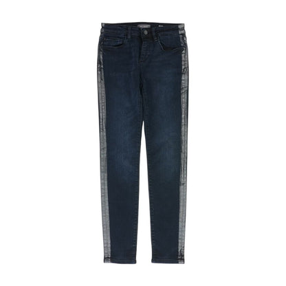 Blue Solid Skinny Jeans
