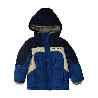 Blue Color Block Jacket