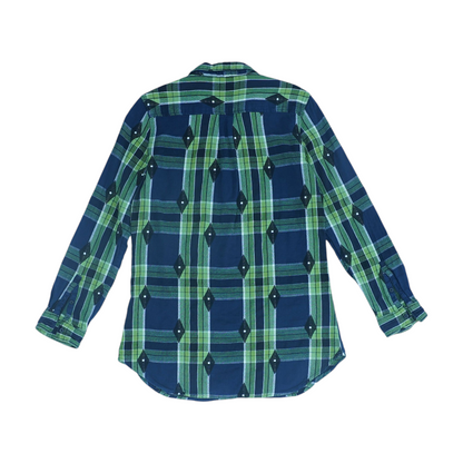 Green Plaid Flannel Button Down