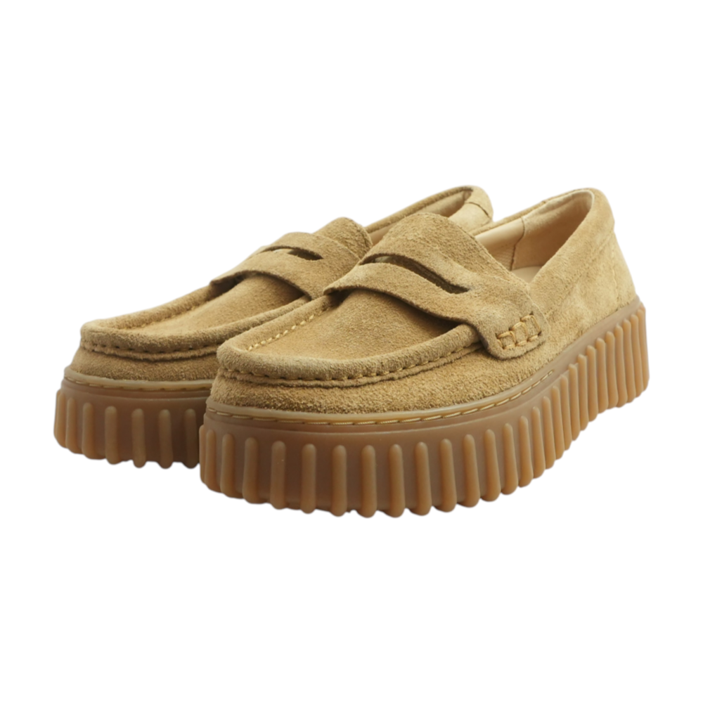 Tan Slip-On Flats