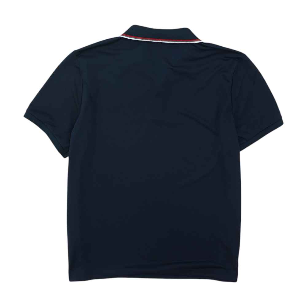 Navy Solid Short Sleeve Polo