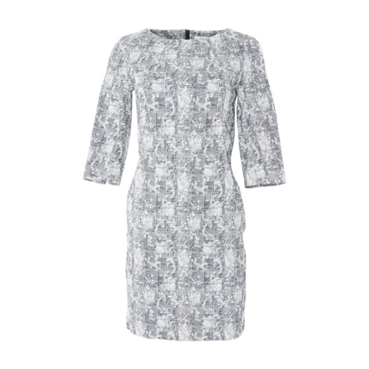 Black Abstract Mini Dress