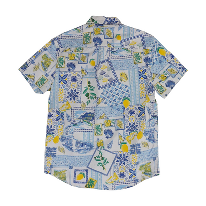 Multi Graphic Short Sleeve Button Down
