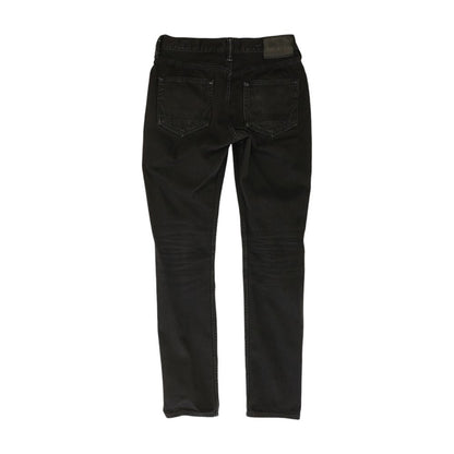 Black Solid Low Rise Skinny Leg Jeans