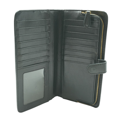 Black Continental Wallet