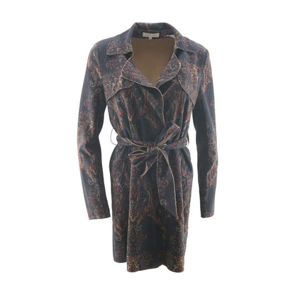 Navy Paisley Lightweight Coat