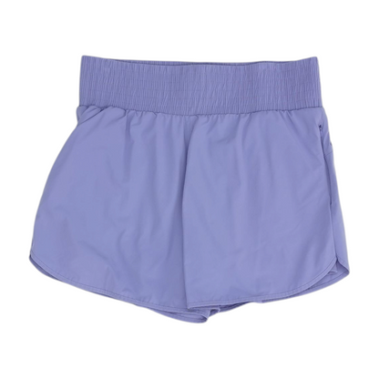 Purple Solid Active Shorts