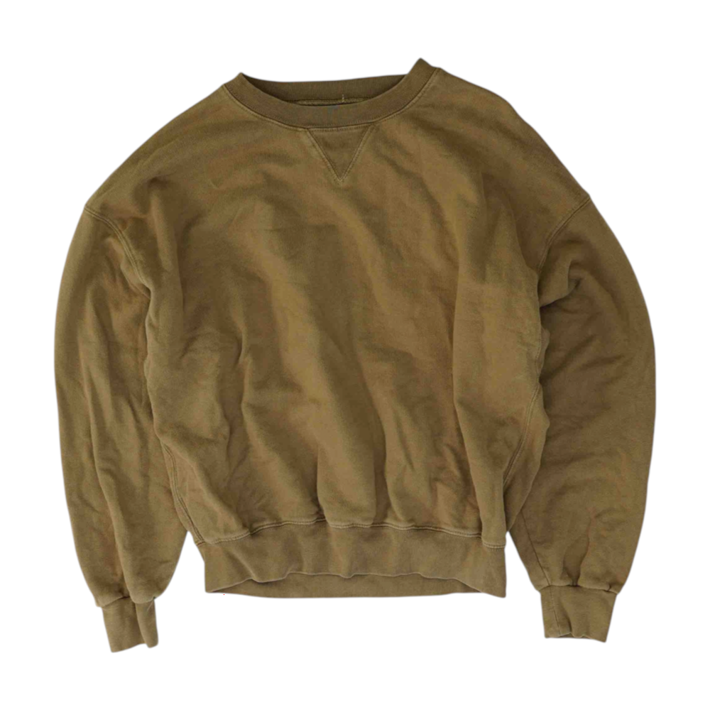 Brown Solid Sweatshirt Pullover
