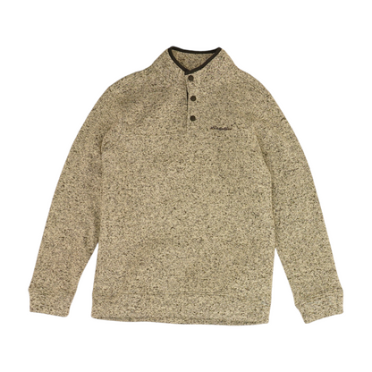 Gray Solid 1/4 Zip Pullover