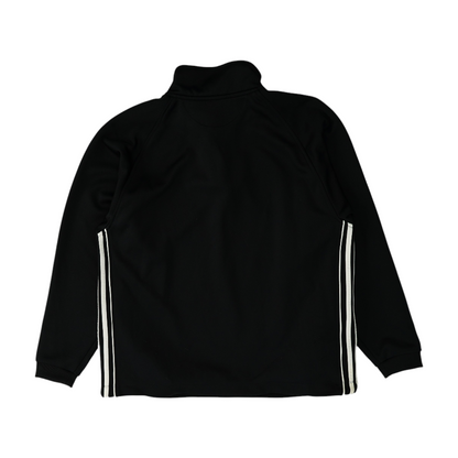 Black Solid 1/4 Zip Pullover