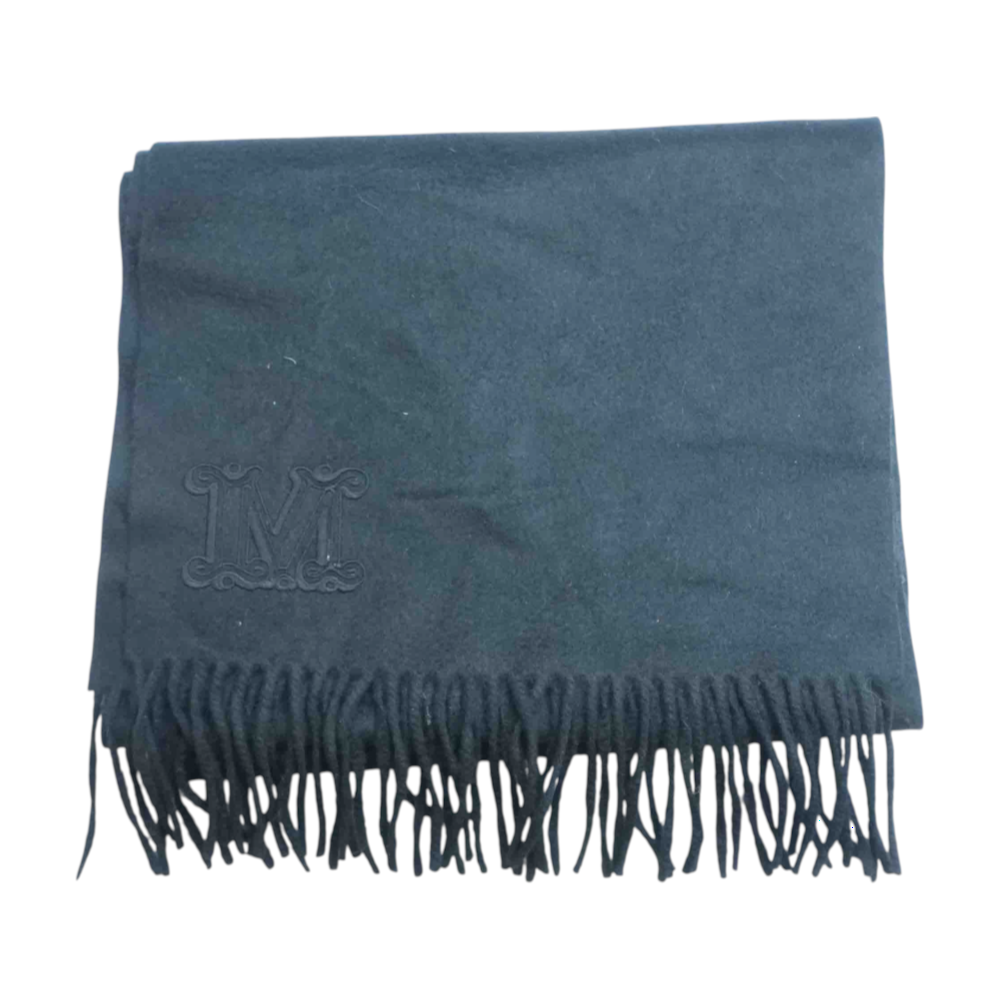 Black 100% Cashmere Scarf